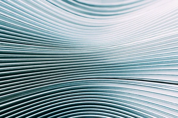 Monokróm Háttér Bordás Textúra Ipari Felület Kék Ezüst Fehér Szín — Stock Fotó