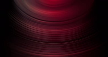 Renk değişimi parlaklığı. Müzik soyut arka plan. Caz ışıkları. Koyu siyah tırtıklı boş uzay dokusuna odaklanmış pembe ışık hareketi. RED Sinema Kamerasında Çekim.