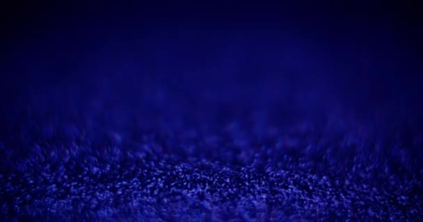 Блискуче Неонове Світіння Побудова Фону Розбитий Флуоресцентний Синій Пурпуровий Колір — стокове відео