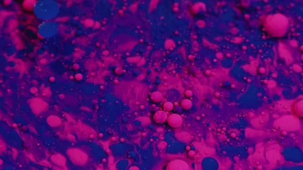 Sıvı Büyüsü Mermer Sanat Soyut Resim Menekşe Pembe Sıvı Boya — Stok video