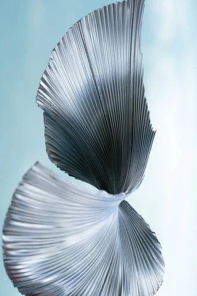 Művészi Darab Absztrakt Háttér Dombornyomású Vasaló Kék Ezüst Fehér Színű — Stock Fotó