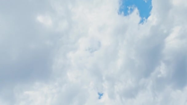 Égi Paradicsom Nyugodt Elme Légi Szabadság Gyönyörű Fehér Bolyhos Felhők — Stock videók