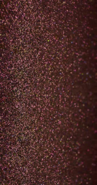 Video Verticale Sfondo Astratto Glitter Sfocatura Scintilla Texture Sfocato Neon — Video Stock