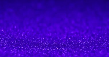 Bokeh parıldıyor. Ürün sergisi geçmişi. Odaklanmamış neon mavisi yanıp sönen kırmızı yanıp sönen ışık parçacıklarının soyut dokusunda fotokopi alanı var. RED Sinema Kamerasında Çekim.