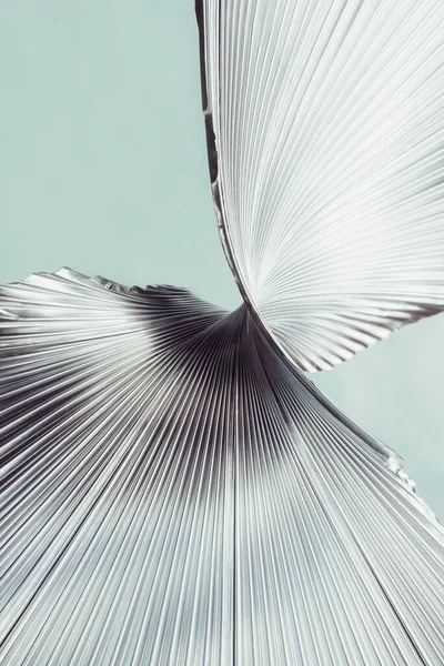 Művészeti Háttér Kép Belsejébe Hullámos Alumínium Monokróm Kék Ezüst Fehér — Stock Fotó