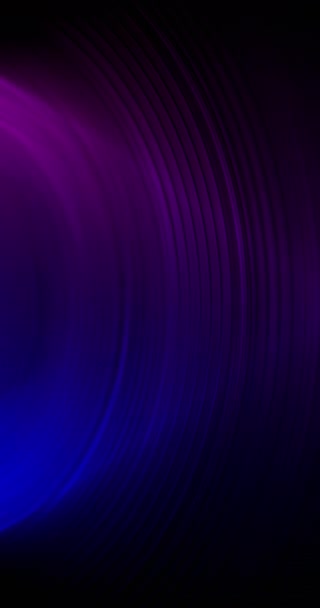 垂直ビデオ 色グラデーションの抽象的な背景 ジャズ音楽の夜 ダークブラックのリブの質感にネオンパープルブルーの光の動きを強調 Redシネマカメラで撮影 — ストック動画