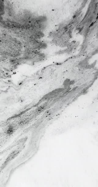 영상입니다 먼지가 잉크흘리는 흰색거친 오버레이 — 비디오