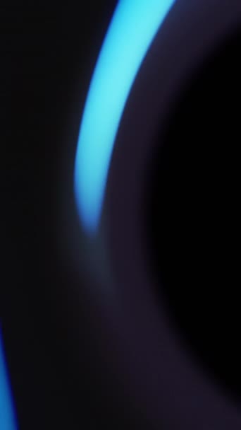Vídeo Vertical Fundo Néon Brilho Borrão Clarão Fluorescente Desfocado Azul — Vídeo de Stock