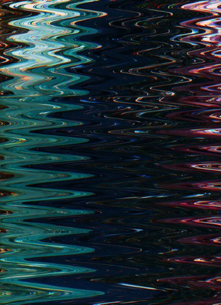 Distorted Display System Breakdown Glitch Pattern Overlay — Stock Photo, Image