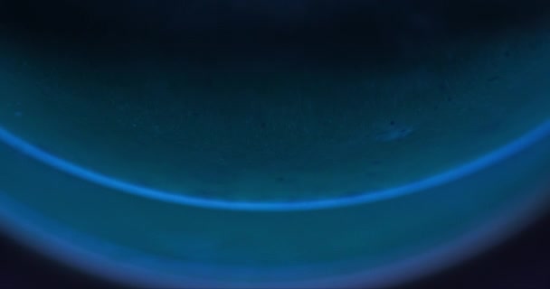 Bokeh Glow Background Glitter Water Sparkles Floating Defocused Blue Light — Vídeos de Stock