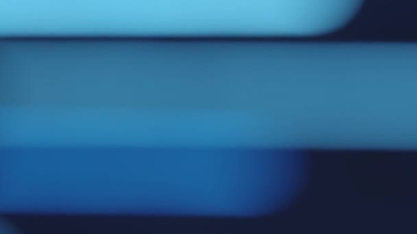 Огненная Вспышка Боке Светится Утечка Световых Лучей Расслабленный Неоново Синий — стоковое видео