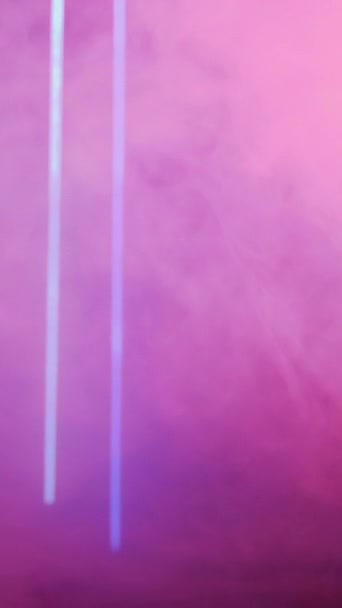 Vertical Video Color Smoke Blur Glow Ultraviolet Mist Defocused Neon — Video
