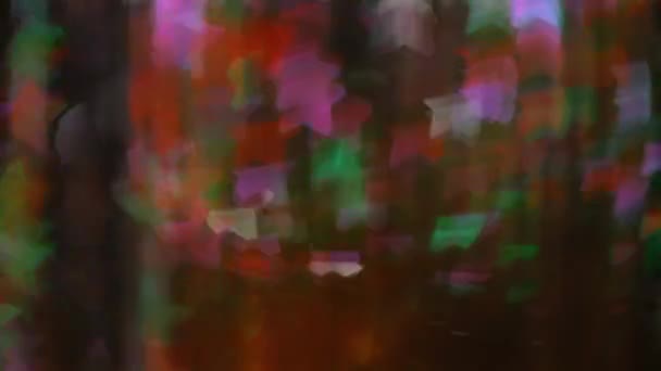 Blurred Defocused Bokeh Lights Star Shaped Lensflare Soft Motion — Stok video