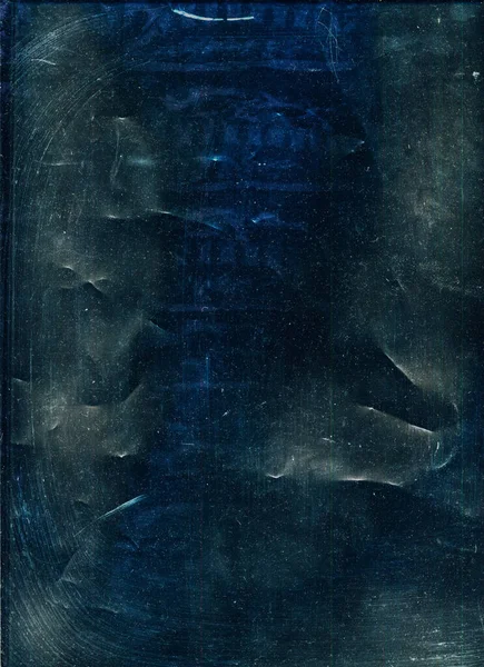 Dust Scratches Texture Old Film Overlay Dirty Surface Blue Color — Stock fotografie