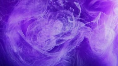 Color steam. Fume swirl. Vapor floating. Blue purple glowing smoke cloud texture paint water wave flow motion abstract background.