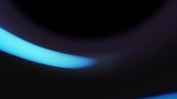 Neon Background Blur Glow Fluorescent Flare Defocused Blue Color Led — Vídeos de Stock