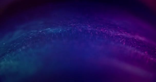 Bokeh Glow Neon Light Background Glitter Reflection Defocused Blue Purple — Stockvideo
