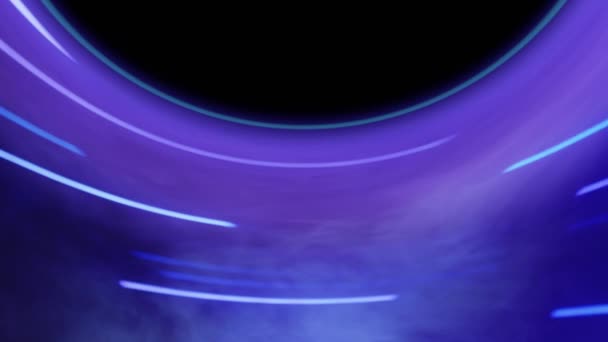 Neon Background Blur Glow Futuristic Vortex Defocused Blue Purple Color — Stock Video