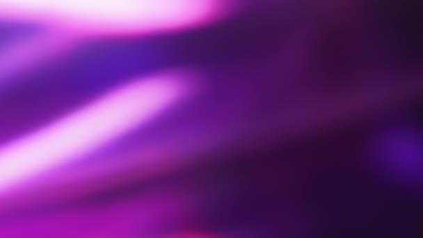 Поток Света Размытый Эффект Светящиеся Обои Фиолетовый Цвет Светящиеся Линзы — стоковое видео