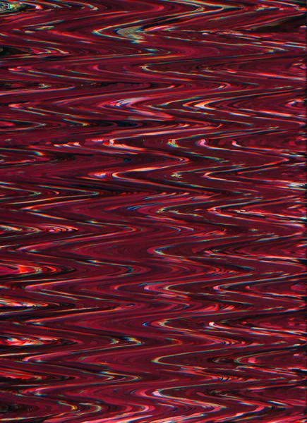 Glitch Error Digital Pixel Noise Steel Blue Maroon Striped Pattern — Stock Photo, Image