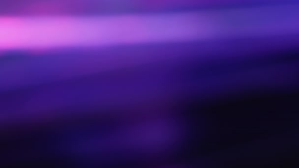 Neon Lights Background Defocused Glare Glowing Overlay Purple Shiny Lens — ストック動画