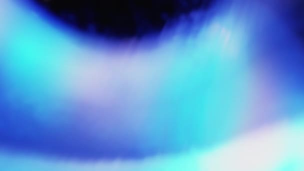 Світлове Накладання Ефект Аврори Поляризму Градієнтне Світло Блискуча Лінза Спалахує — стокове відео