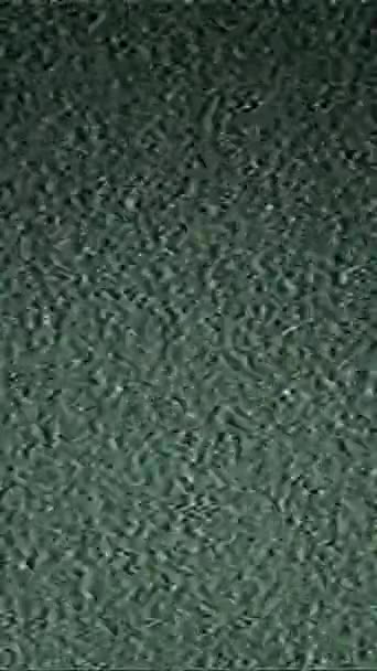 Vertical Video Old Film Glitch Overlay Grain Noise Green Black — стоковое видео