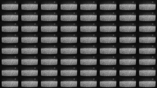 Noise Screen Set Static Glitch 90S Technology Black White Grain — Stock Photo, Image