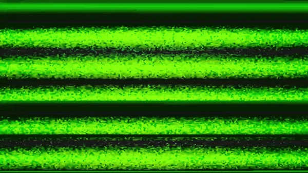 色彩飞溅模拟噪音 录像带的缺陷 浅绿色Vhs纹理线畸变伪影在深黑色抽象图解背景下的应用 — 图库照片