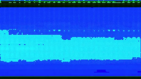 Pixel Ruído Glitch Fundo Danos Matriz Ciano Azul Cor Digital — Fotografia de Stock