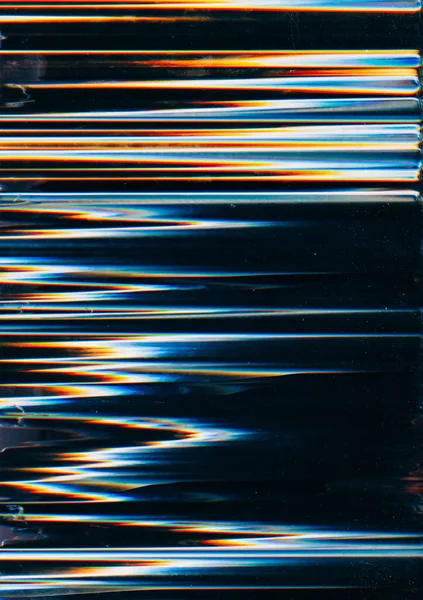 Verzerrungen Überlagern Sich Alter Film Störgeräusche Blau Orange Weiße Farbe — Stockfoto