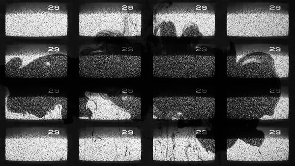 Αναλογική Δυσλειτουργία Της Οθόνης Στατικός Θόρυβος Παρεμβολή Καναλιού Μαύρο Λευκό — Φωτογραφία Αρχείου