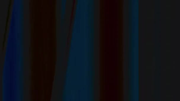 Vhs故障 过渡噪音 旧磁带倒带 蓝色的红色颗粒条纹真正的模拟闪烁的文物黑暗的抽象背景 — 图库视频影像