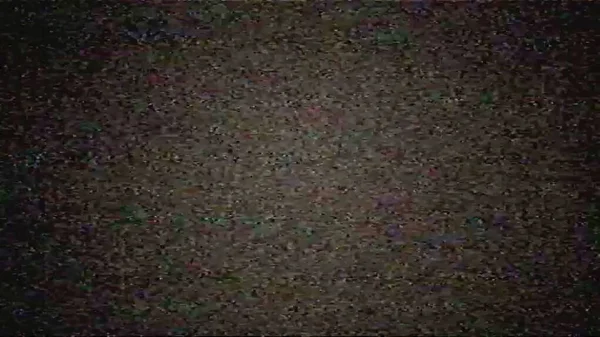 アナログノイズレトログリッチ 古いフィルムオーバーレイ 色Vhs木目の質感静的な歪み暗い抽象的なイラストの背景とフリースペース — ストック写真