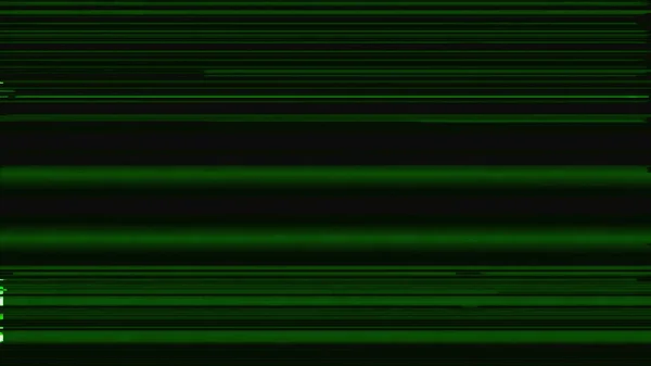 Glitch Distortion Digital Artifacts System Error Green Color Lines Noise — Stock Photo, Image