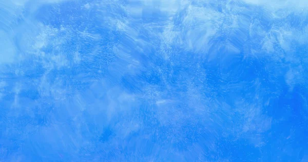 水面だ ぼかしのテクスチャオーバーレイ クリスタルクリア液体 透明水だ 青白色の粒子を使用した自由空間の抽象アートの背景 — ストック写真