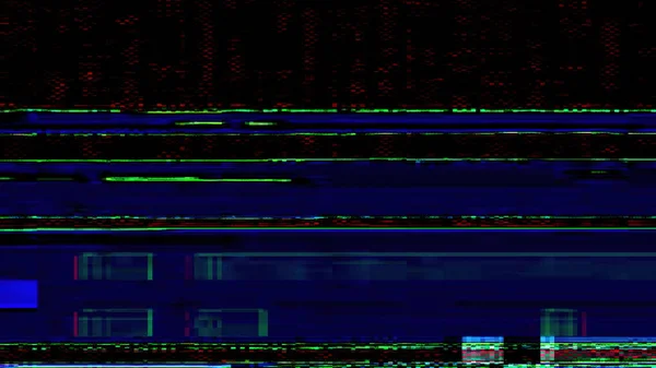Глюк Цифровые Артефакты Системная Ошибка Синий Зеленый Красный Цвет Пиксельных — стоковое фото