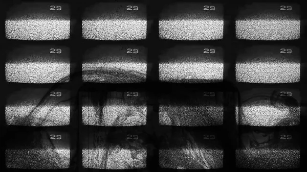 Stare Zakłócenie Ekranu Telewizora Zakłócenie Dźwięku Błąd Nadawczy Black White — Zdjęcie stockowe