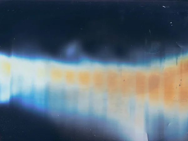 Sıkıntılı Film Toz Çizikleri Grunge Üstüste Biniyor Mavi Turuncu Işaret — Stok fotoğraf