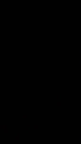 Вертикальне Відео Кольоровий Дим Чорнильна Вода Блискавка Спалаху Ефект Переходу — стокове відео