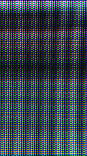 食感はグリッチ 穀物の騒音 画面の歪み 濃い黒の抽象的なイラストの背景に緑の青のピンク色の光るピクセルデジタルアーティファクト — ストック写真