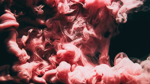 Color Smoke Paint Splash Ink Water Underwater Explosion Pink Glowing — Stock Photo, Image