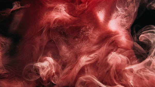 Vapor Cloud Paint Water Drop Underwater Splash Pink Color Glossy — Stock Photo, Image