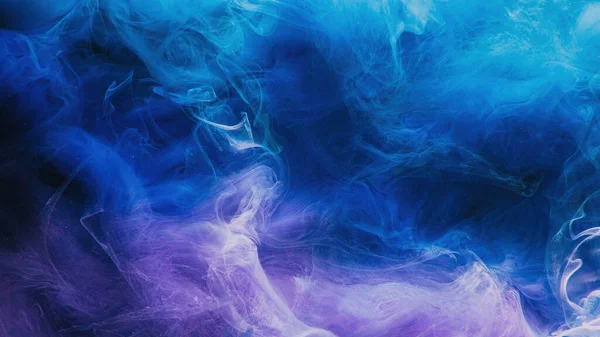 Nebelbeschaffenheit Farbe Rauch Malen Sie Wassermischung Geheimnisvoller Gewitterhimmel Blau Lila — Stockfoto
