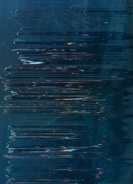 Zavart Képernyő Régi Film Hibás Textúra Kék Narancs Szín Zaj — Stock Fotó