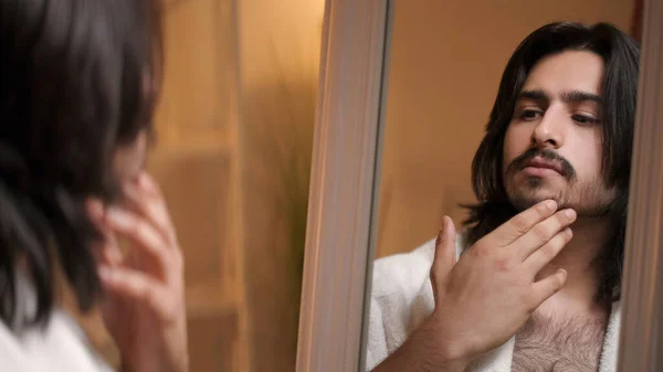 Cuidado Barba Aseo Facial Higiene Cosmetología Del Cuidado Piel Hombre —  Fotos de Stock