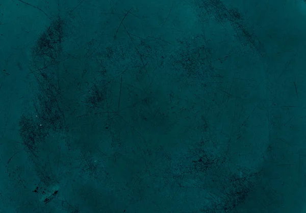 Stofkrassen Gestoorde Textuur Versleten Overlay Teal Blauw Zwart Deeltjes Korrel — Stockfoto