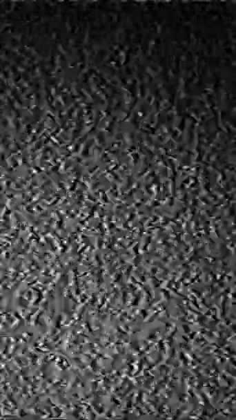 Vídeo Vertical Retro Glitch Ruído Estático Textura Antiga Filme Preto — Vídeo de Stock