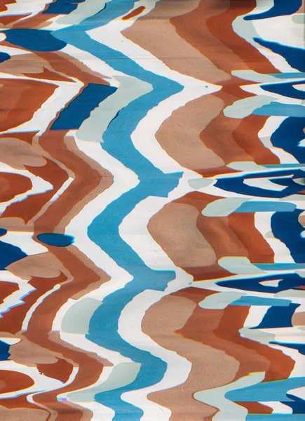 Pintura Abstracta Antecedentes Patrón Digital Marrón Beige Azul Blanco Color —  Fotos de Stock