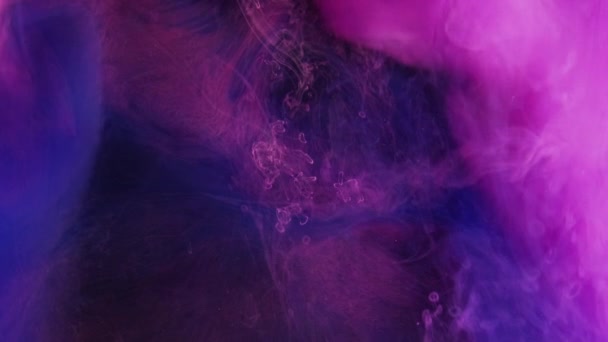 ネオンミスト 煙の波 魔法の煙だ 遷移効果 明るいビブラマゼンタピンク青紫色水蒸気雲の流れ運動アブストラクト背景 — ストック動画